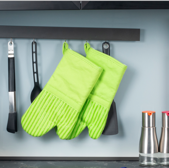 silicone printed oven mitt